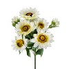 Vynxaria 4-Pack Artificial Yellow Sunflower Bush - 18.9" for Effortless Decor - 3 of 4