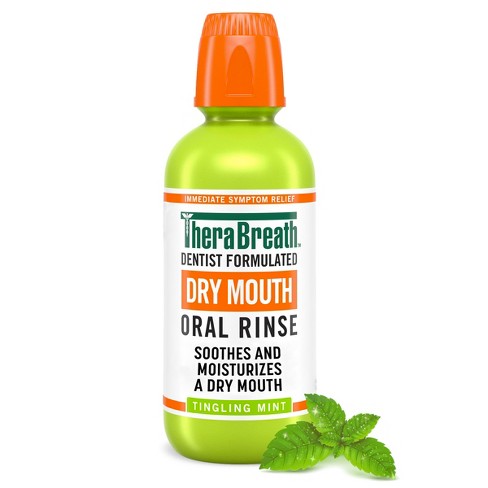 Therabreath Dry Mouth Mouthwash Alcohol-free - Tingling Mint - 16 Fl Oz ...