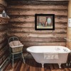 "Country Bath" by Pam Britton, Ready to Hang Framed Print, Black Frame - 2 of 4