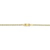 Black Bow Jewelry 1.5mm, 10k Yellow Gold Lightweight D/C Rope Chain Necklace - 4 of 4