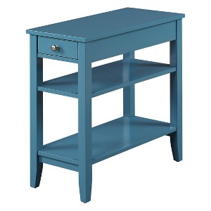 American Heritage 3 Tier End Table with Drawer - Breighton Home - 1 of 3