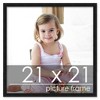 PosterPalooza | Square Simple Black Picture Frame - UV Acrylic, Foam Board Backing, Hanging Hardware - 2 of 4