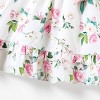PATPAT Mommy and Me Dresses Matching Set Ruffle Flutter Short Sleeve Floral Dress Mom Baby Girl  Boho Midi Dresses. - 4 of 4