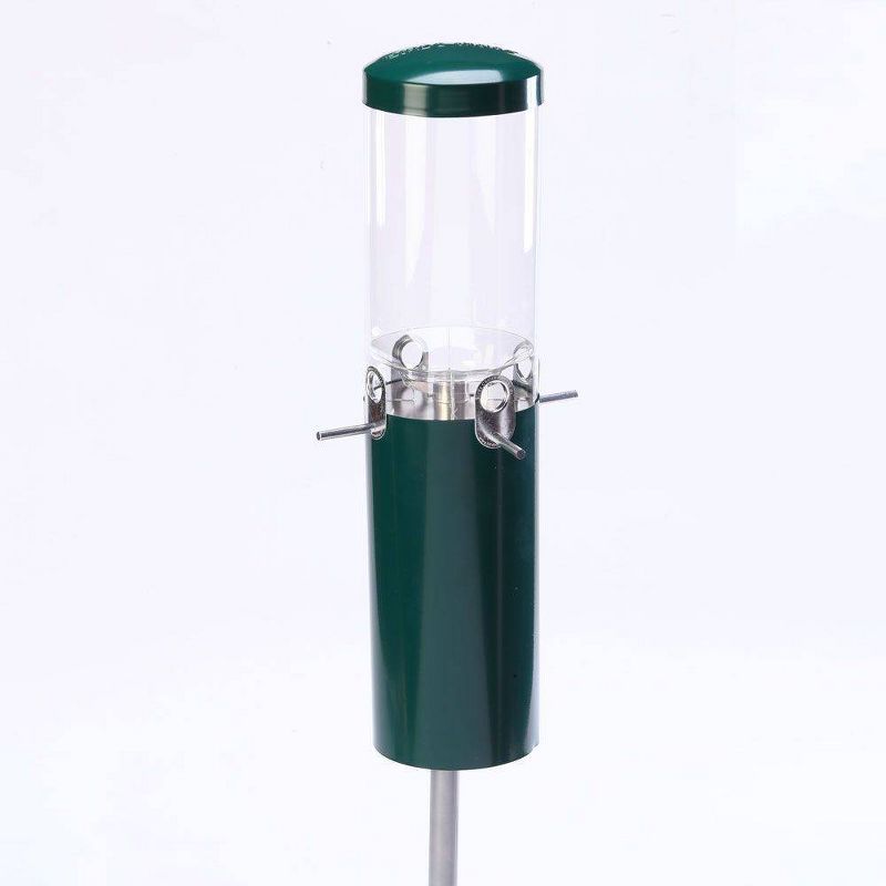 Birds Choice Squirrel Proof Classic Bird Feeder with Pole and Squirrel Baffle &#8211; Green, 4 of 9