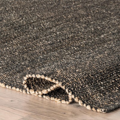 Charcoal Handmade Jute Blend 2' x 3' Area Rug