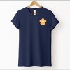 Simply Sage Market Too Much For You Front And Back Short Sleeve Tee - L - True Navy - 2 of 4