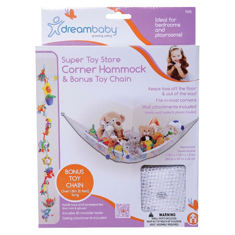 Dreambaby Toy Storage Hammock with Bonus Chain, 3 of 10
