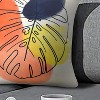Outdoor Decor by Commonwealth Banana Leaf Print Outdoor Pillow Cover 18" x 18" Multi (Cover Only) - 4 of 4
