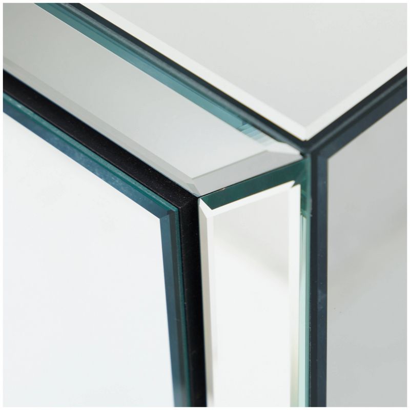 Glam Glass Accent Table with Drawers Silver - Olivia &#38; May, 3 of 8