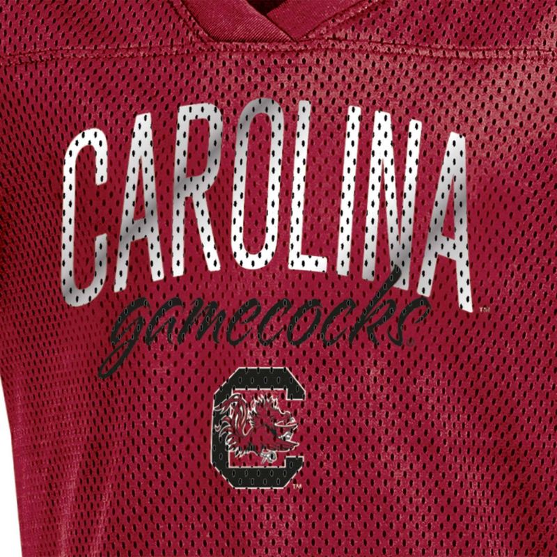 NCAA South Carolina Gamecocks Girls&#39; Mesh T-Shirt Jersey, 3 of 4
