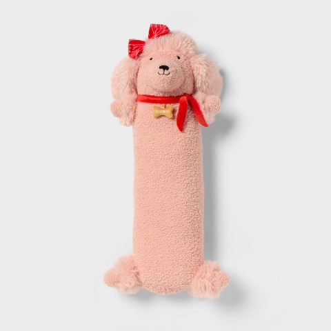 Детские мягкие игрушки Pillowfort Poodle Kids' Long Weighted Plush Throw Pillow Peach