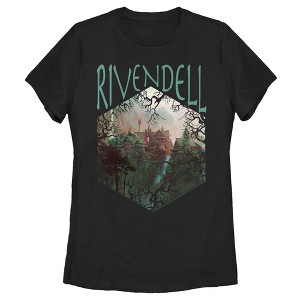 Women's Lord of the Rings Fellowship of the Ring Rivendell Hexagon T-Shirt - 1 of 4