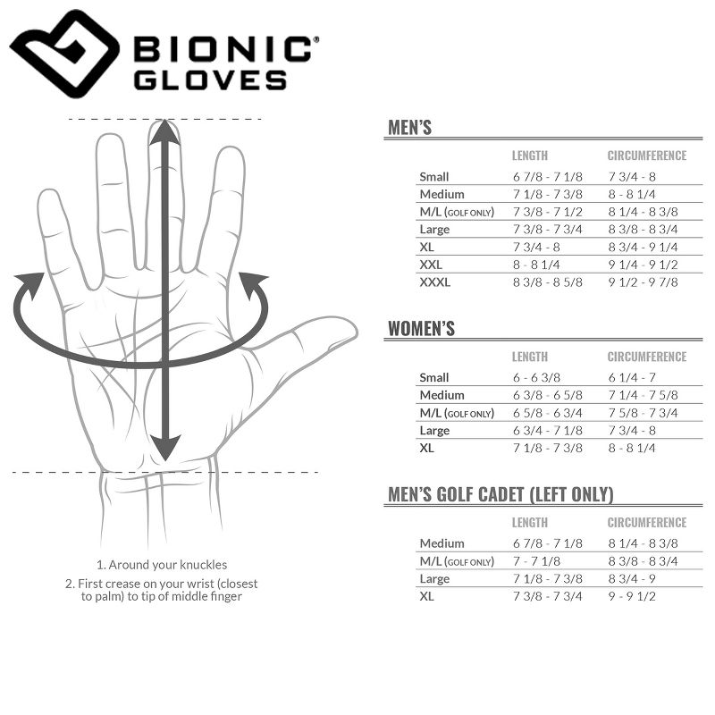 Bionic Men's StableGrip Natural Fit Right Hand Golf Glove - Black, 4 of 5
