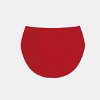 Women's Chic Red Crochet Trim High-Rise Bikini Bottoms - Cupshe - 2 of 4