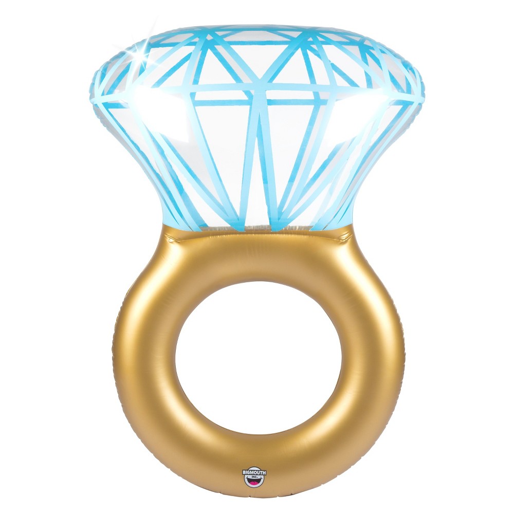 UPC 188561000650 product image for Big Mouth Giant Bling Ring Pool Float, Gold | upcitemdb.com