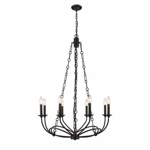 Z-lite Arabella 8 - Light Chandelier In Matte Black : Target