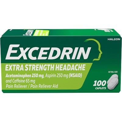 EXCEDRIN EX STR CAPLETS - 100ct