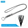 Unique Bargains Braided Wrist Polyester Keychain Wallets ID Cards Lanyard with Hook 3 Pcs - 3 of 4