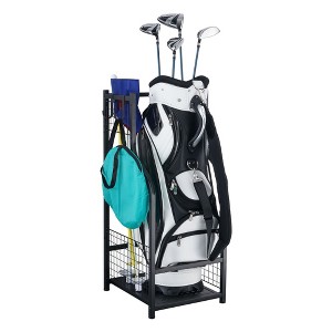 ZACHVO Golf Storage Garage Organizer, Golf Bag Storage Stand and Other Golfing Equipment Rack - 1 of 4