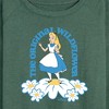 Women's - Disney - Alice in Wonderland Lightweight French Terry Wide Neck Long Sleeve Shirt - 2 of 4