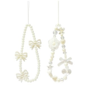 Wrapables Charms and Beads Cell Phone Wrist Strap, Keychain, Bag Charm (Set of 2) - 1 of 4
