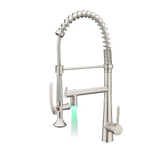 Pot Filler, Wall Mount Commercial Folding Faucet, Blackened Brass - 1 of 4