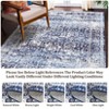 Washable Large Vintage Area Rug for Living Room Non Slip Non-Shedding Distressed Indoor Carpet Ultra Soft Low Pile Throw Rug for Bedroom Dining Room - 2 of 4