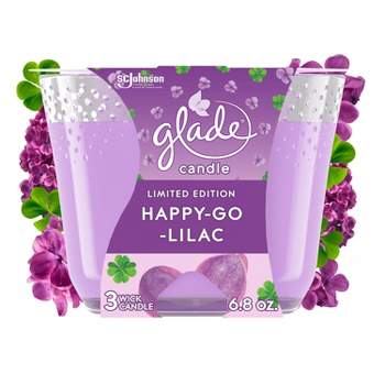 Glade 3 Wick Candle - Happy-Go-Lilac - 6.8oz