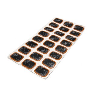 Unique Bargains Rubber Square Type Bike Tire Tyre Puncture Repair Patches Tool 1.38" x 0.94" 24pcs - 1 of 2