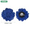 Unique Bargains Alloy Satin Fabric Big Rose Flower Dainty Brooches 4 Pcs - 3 of 4