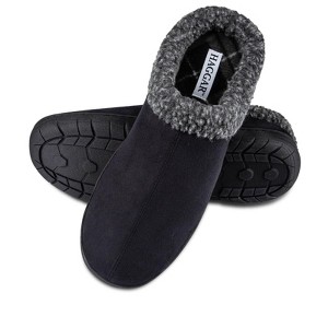 Haggar Men's Open Back Memory Foam Padded Clog Slippers with Indoor/Outdoor Sole - 1 of 4