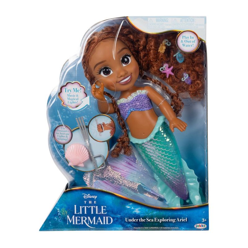 Disney The Little Mermaid Under the Sea Exploring Ariel 14&#34; Large Doll, 3 of 11