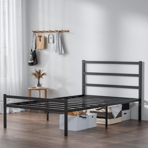 Lusimo 14 Inch Metal Slat Support Bed Frame Platform Bed with Headboard and Footboard Twin/Full/Queen/King - 1 of 4