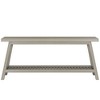 Resenkos Entryway Table, Console Sofa Table,Farmhouse Console Table, 70.9" Entryway Table 2-Tier Sofa Table,Grey - 3 of 4