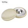 Unique Bargains Blouses Sweater Round Aluminum Cotton Fabric Cloth Covered Buttons 10 Pcs - 3 of 4