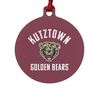 Kutztown Bear Aluminum Holiday Christmas Tree Ornament