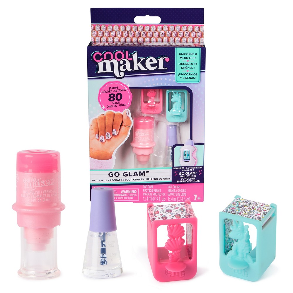 Cool Maker 4pc Go Glam Nail Studio Refill Beauty Kit