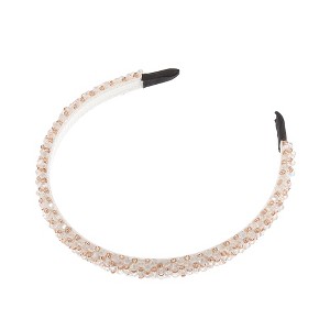 Unique Bargains Women's Faux Crystal Headband 0.59" Wide 1Pc - 1 of 4