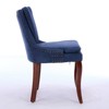 CLIHOME Set of 2 Modern Dining Chairs, Double-layer Cushioned Chenille Fabric Upholstered Accent Side Leisure Chairs - 3 of 4