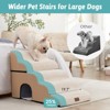 Wide Dog Stairs with Tunnel / 5-Step Foam Pet Ramp - 3 of 4