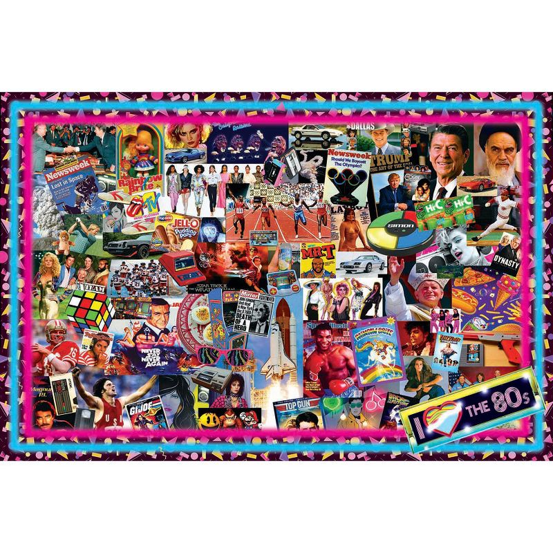 Toynk The Crazy 80's! Retro Puzzle For Adults And Kids | 1000 Piece Jigsaw Puzzle, 1 of 8