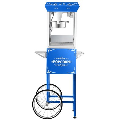 Great Northern Popcorn 8 oz. Foundation Popcorn Machine with Cart - Blue