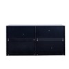 ORRD Modern Black Side Cabinet with 6 Drawers, Wood Chest with Metal Handles for Living Room, Bedroom, or Hallway - 4 of 4
