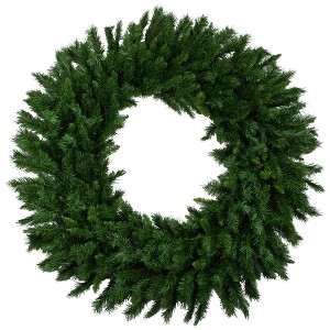 Northlight 48" Unlit Lush Mixed Pine Artificial Christmas Wreath - 1 of 4