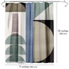 71x74 Modern Abstract Shower Curtain - 100% Polyester - Water-Resistant Bath Curtain - 2 of 4