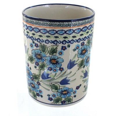 Blue Rose Polish Pottery Ballina Utensil Jar