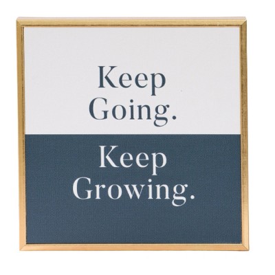 Keep Going Quotable Canvas Tabletop Décor