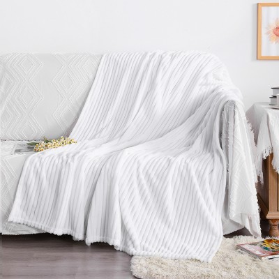 All Seasons Plush Flannel Blanket, Soft and Warm Bed Blanket for Couch Sofa Bed - NTBAY