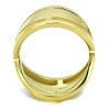 Slickblue Women's Gold X-Shape Ring, Open Crossover Band, Hourglass Design, Minimalist Style,Stainless Steel, Sizes 5-10 - 3 of 4