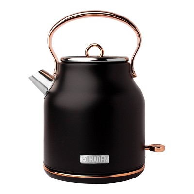 Heritage 1.7 Lt Stainless Steel Electric Kettle with Auto Shut-Off - Copper/Black